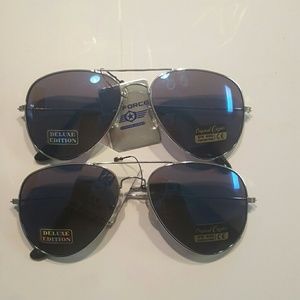Aviator Mirror Shades Blue and  Red (nwt)