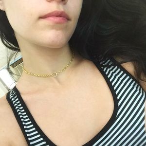 Gold choker chain