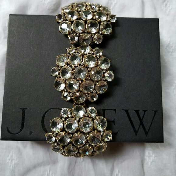 J. Crew Jewelry - J Crew Crystal Cluster Bracelet