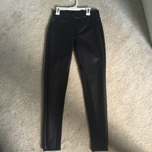 Cute Vegan Leather Riding Leggings