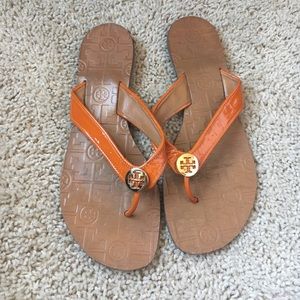 Tory Burch Reva Orange Sandals Tory Burch Reva Orange Sandals