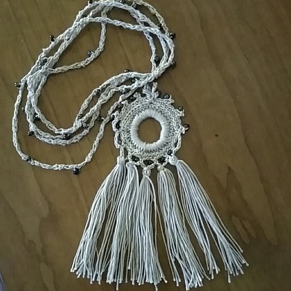 Beaded Boho Chic Tassel Necklace - Picture 3 of 4