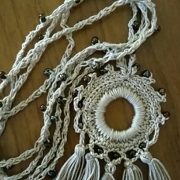 Beaded Boho Chic Tassel Necklace - Picture 4 of 4
