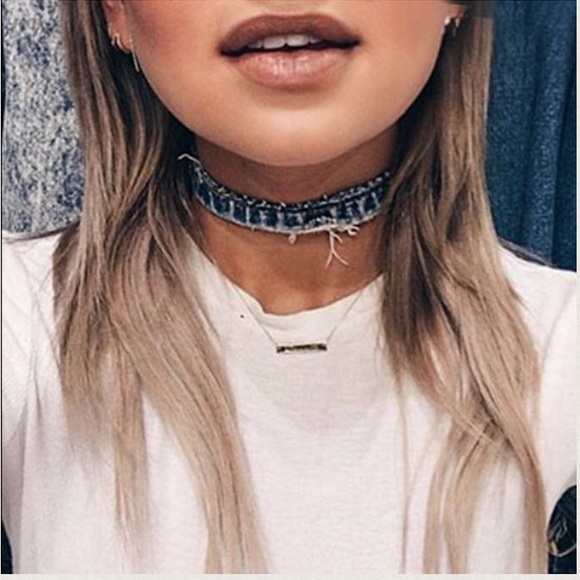 Denim Chokers - Picture 4 of 4