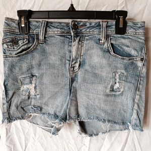 Distressed Denim Cutoffs