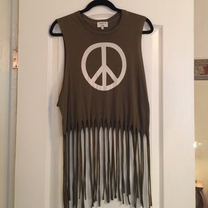 WILDFOX peace sign fridge tank