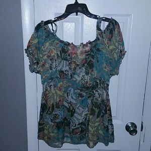 American rag sheer blouse