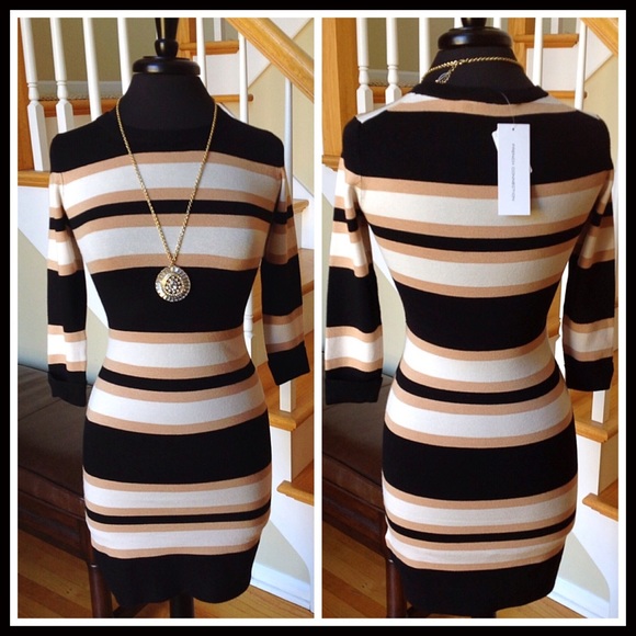 FRENCH CONNECTION BAMBI STRIPED KNIT DRESS - Picture 4 of 8