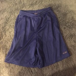 Blue champion athletic shorts