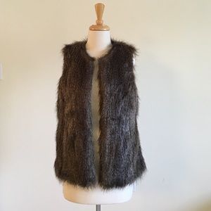 Fur vest (faux) size XS/S
