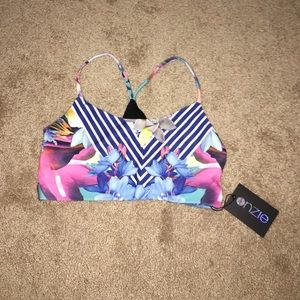 Flower Print Sports Bra