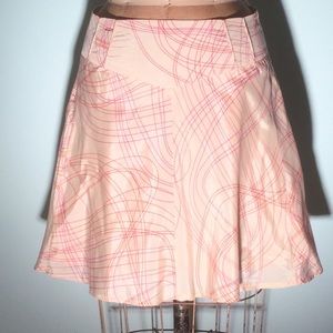Anthropologie rayon/cotton mini skirt w/yoke waist
