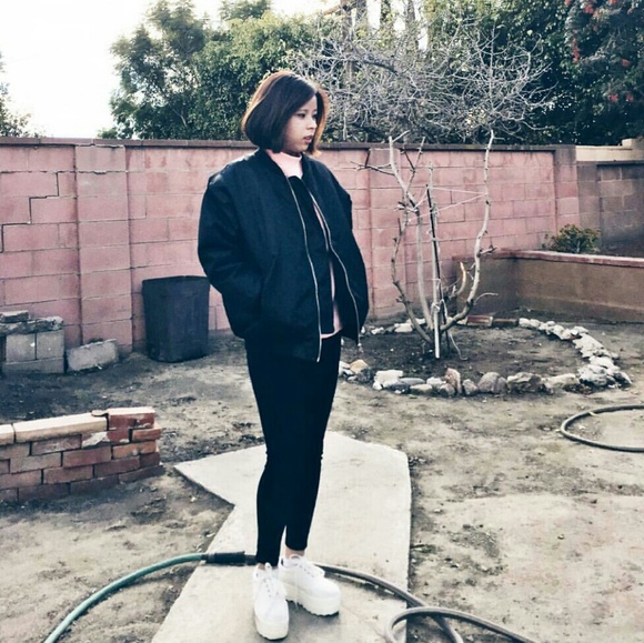 Oversized bomber jacket