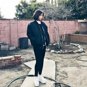 Oversized bomber jacket