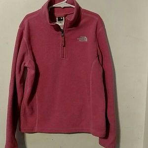 Girls North Face Fleece Half-zip pull over