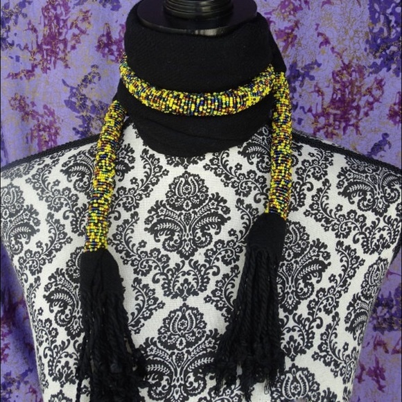 Beaded Masai Necklace Scarf