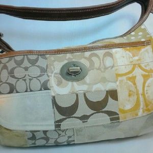 Coach Gallery Patchwork Tote Shoulder Handbag