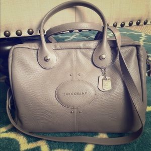 Longchamp Leather Quadri Handbag