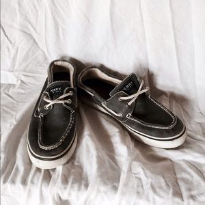 Grey Sperry Top Siders