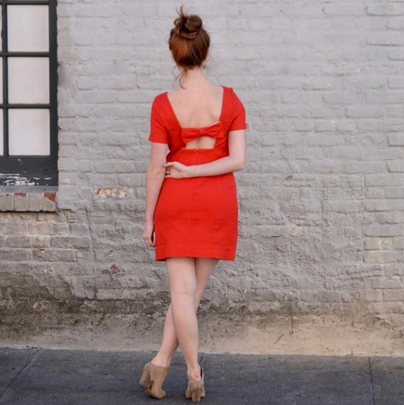 Bow Back Shift Dress