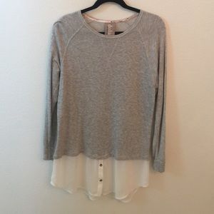 Grey tunic size large Anthropologie