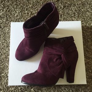 Purple booties