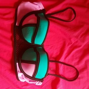 Color block bathing suit top