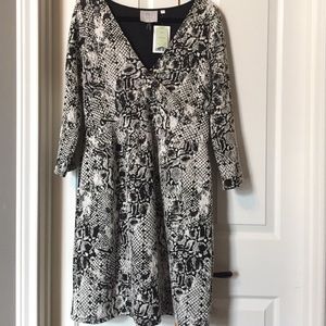 Anthropologie || Snakeskin Print Dress