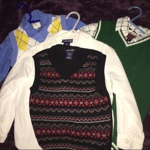 Bundle of 4T dress shirts and vests