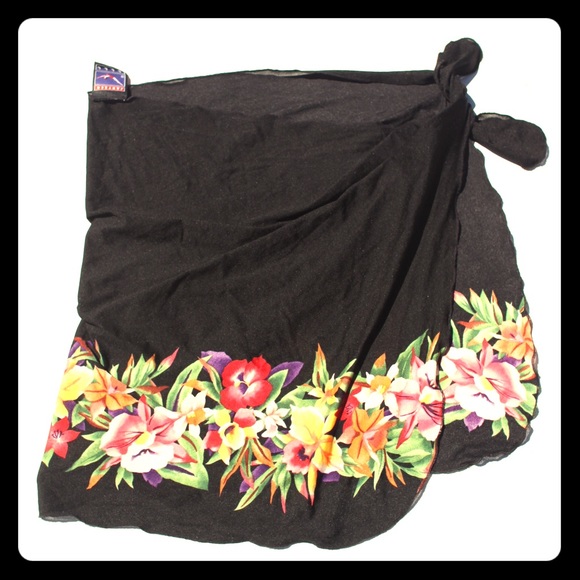 Jantzen Sarong Hawaii Print Coverup