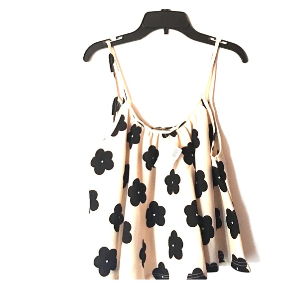 Audrey Retro Flower Crop Top; size: Small.