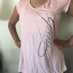 Peach Guess shirt