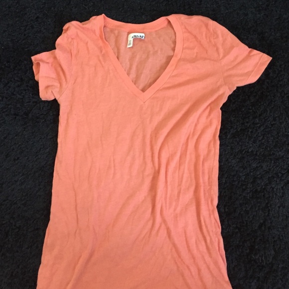 Coral V Neck Shirt