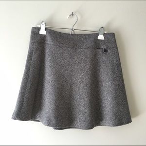 Grey tweed mini skirt