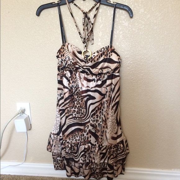 Rampage Dresses & Skirts - Eye catching leopard print mini dress