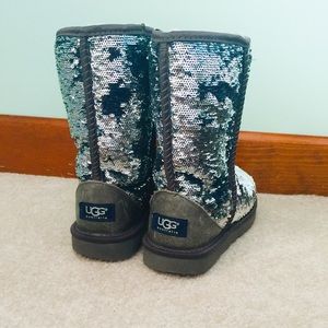 Blue sparkly UGG boots!