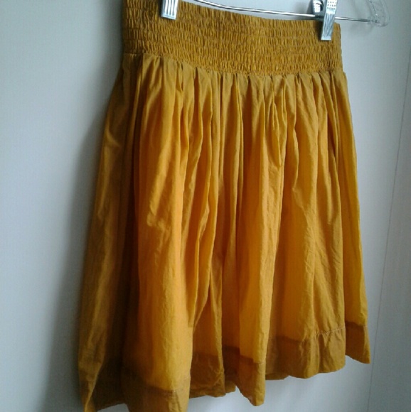 Cotton full mini skirt