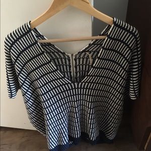 Free People oversized short sleeve sweater