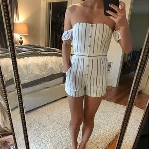Saylor Laney Romper in Stripes
