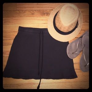 Express black cotton skirt