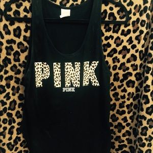 VS PINK black leopard tank!