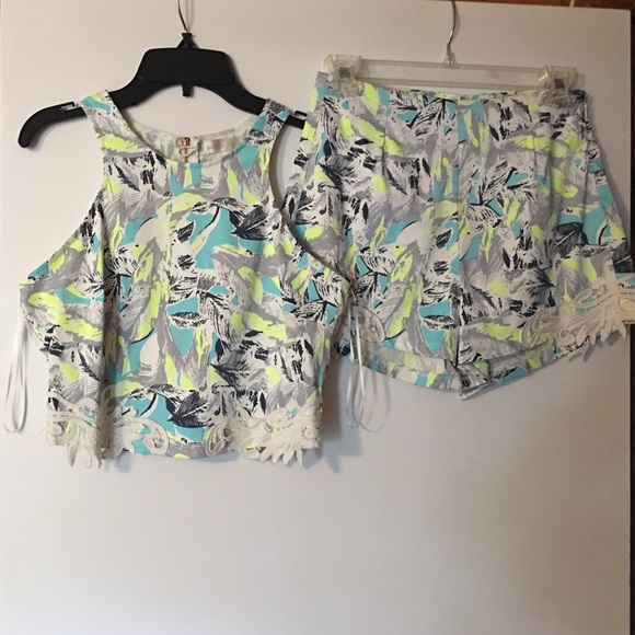 Jealous Tomato Crop Top & Shorts Set