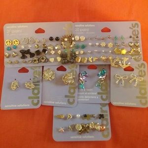 NWOT bundle of earrings, all from Claire's.