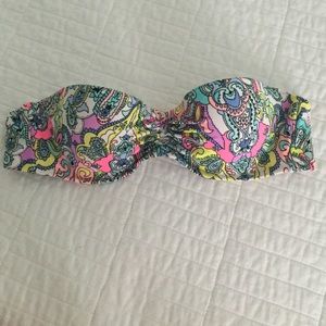 Victoria's Secret Push Up Bandeau Bikini Top 32A