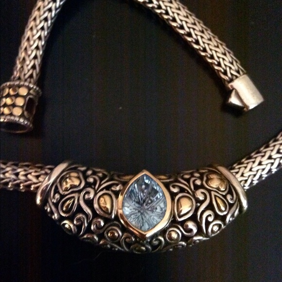 John Hardy Jewelry - STUNNING John Hardy blue topaz pendant