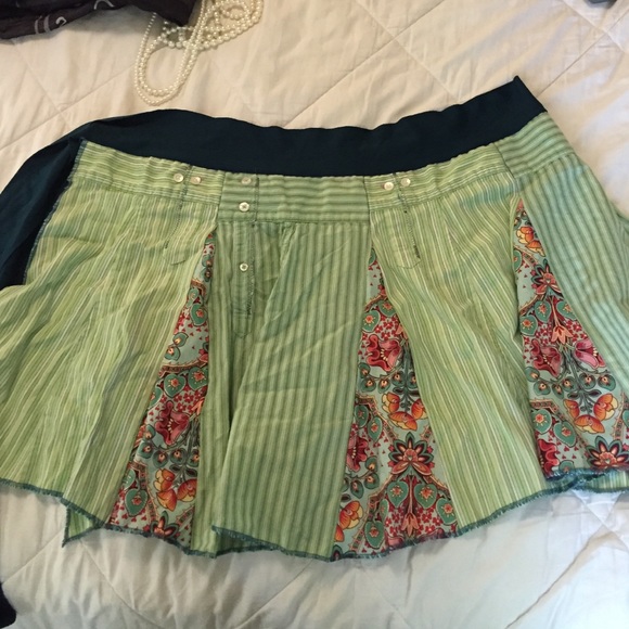 Up cycled tie hippie tie skirt