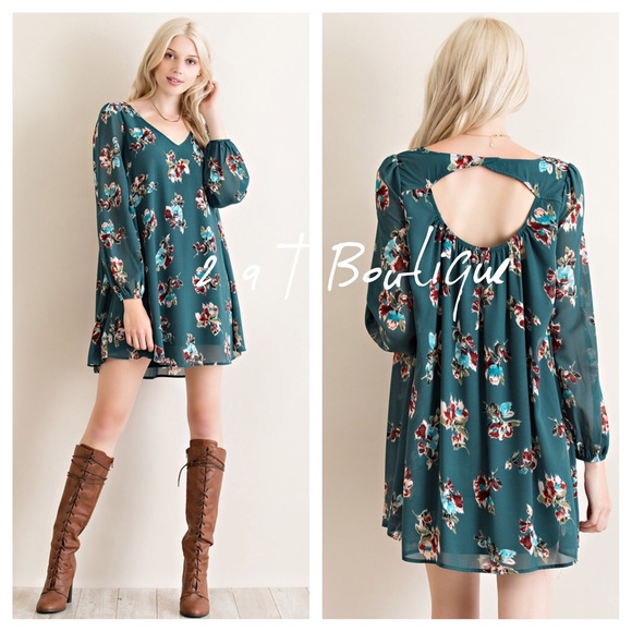 ❗️LAST ONE ❗️Floral trapeze dress - Picture 2 of 2