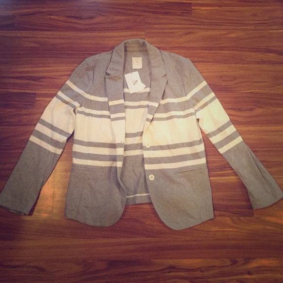 Gap knit stripe blazer