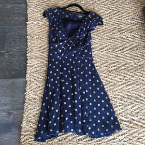 Anthropologie Maeve polka dot dress