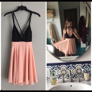 Pink and Black Dress from Nasty Gal